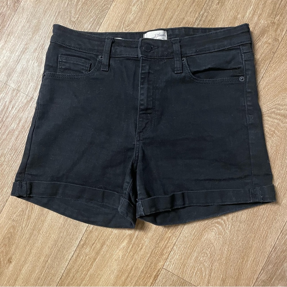 Black Universal Thread High Rise Shorts